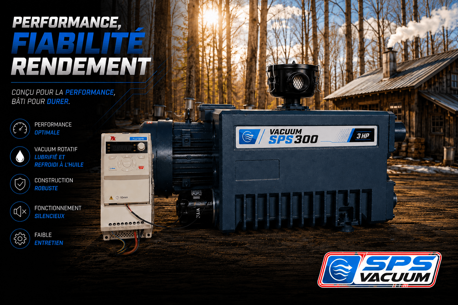 Équipement érablière professionnel — SPS Vacuum Pump